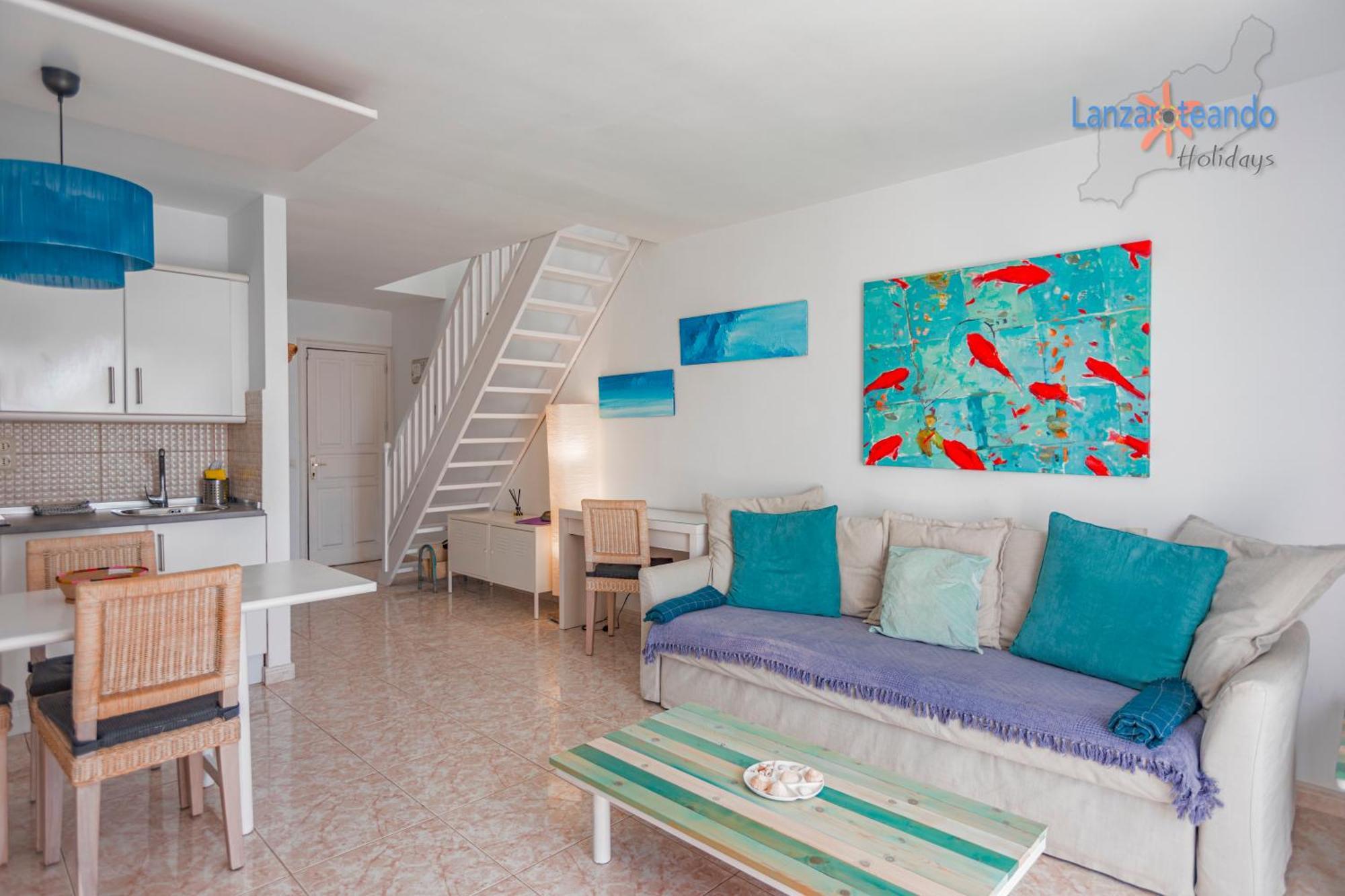 Vivienda Vacacional Sunny - Duplex Apartment 2Beds 2 Baths Costa Teguise Eksteriør billede
